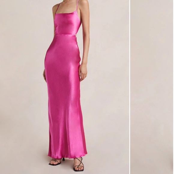 NWT Bec & Bridge Loren Maxi Dress Deep Pink - Picture 4 of 9